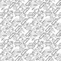 Seamless background for construction tools