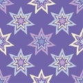 Seamless background with decorative stars.