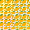 Seamless background design with mango