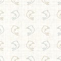 Seamless background dolphin gender neutral baby pattern. Simple whimsical minimal earthy 2 tone color. Kids nursery