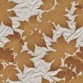 Seamless background leaves, yellow, golden, autumn, maple. Seamless styling of both Royalty Free Stock Photo