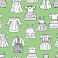 Pattern of various children dresses