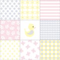Seamless pattern with duck Royalty Free Stock Photo