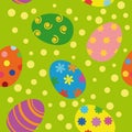 Easter seamless background