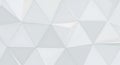Abstract low poly white triangular surface background Royalty Free Stock Photo