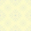 Seamless background with floral pattern. Beige background with light blue and green flower elements Royalty Free Stock Photo