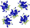 Seamless background from a flowers ornament, fashi