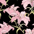 Seamless background from a flowers ornament, fashi