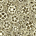 Seamless background of gear wheels. Royalty Free Stock Photo