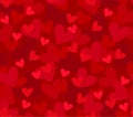 Seamless background with hearts