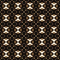 Seamless background image of Islam black cross star geometry pattern.