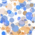 Seamless background of ink color stains Royalty Free Stock Photo