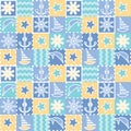 Seamless background for kids. Baby fabric