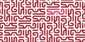 Seamless of kufic calligraphy I love you in Arabic