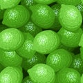 Seamless background with limes.