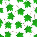 Seamless background with Maple leaves Royalty Free Stock Photo
