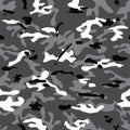 Seamless background of multicam gray camouflage Royalty Free Stock Photo