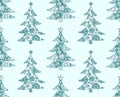 Background with New year tree.