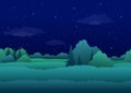 Seamless background, night landscape