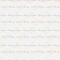 Seamless background of happy Easter text and egg Royalty Free Stock Photo