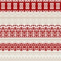Seamless background with openwork patterns in the form of strips Royalty Free Stock Photo