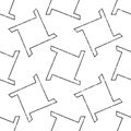 1291 Seamless background with outline geometric forms , modern stylish image.