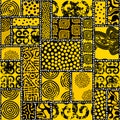 Vector ethnic tribal pattern. Seamless art image.