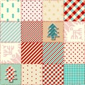 Patchwork textile pattern. Seamless quilting design background. Royalty Free Stock Photo