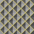 Seamless Background Pattern Gray Diamond Shape Yellow Lines