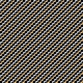 Seamless background pattern with repeating endless golden chains Royalty Free Stock Photo