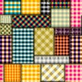 Patchwork textile pattern. Seamless quilting design background. Royalty Free Stock Photo