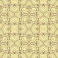 Sea shell seamless pattern background in desert brown tone Royalty Free Stock Photo