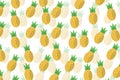 seamless background pattren object the pineapple Royalty Free Stock Photo