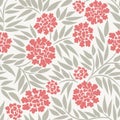 Seamless background with peonies