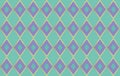 Purple diamonds on mint colored background