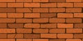 Seamless background. Realistic brick wall. Vector illustration