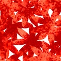 Seamless background with red flowers Royalty Free Stock Photo