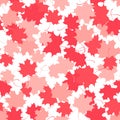 Seamless background with red maple leaves Royalty Free Stock Photo