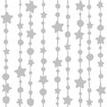 Seamless background with shabby beads and stars Royalty Free Stock Photo