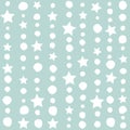 Seamless background with shabby beads and stars Royalty Free Stock Photo