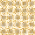 Seamless background with shiny golden paillettes