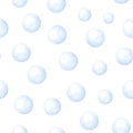 Seamless background with snowballs. Vector illustration. Royalty Free Stock Photo