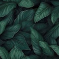 Seamless background of Spathiphyllum leaves