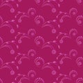 Seamless background with spittle flowers pink ornament