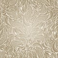 Seamless background in the style damask beige