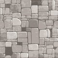 Seamless background texture grey stone wall. Vector illustration For Ui Game element