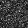 Seamless background, waves clouds pattern. Royalty Free Stock Photo