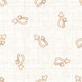 Seamless background webcap mushroom gender neutral pattern. Whimsical minimal earthy 2 tone color. kids nursery