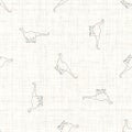 Seamless background Whimsical Apatosaurus dinosaur gender neutral baby pattern. Simple minimal earthy 2 tone color. Kids