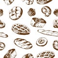 Seamless bakery background